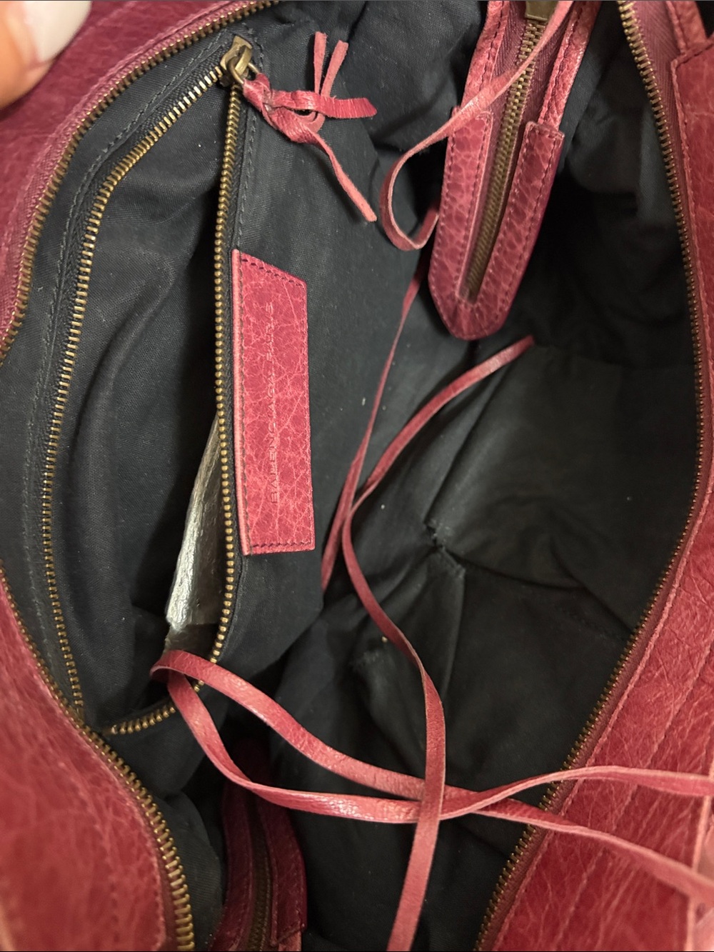 Balanciaga City Bag - Bordeaux - Picture 6 of 9